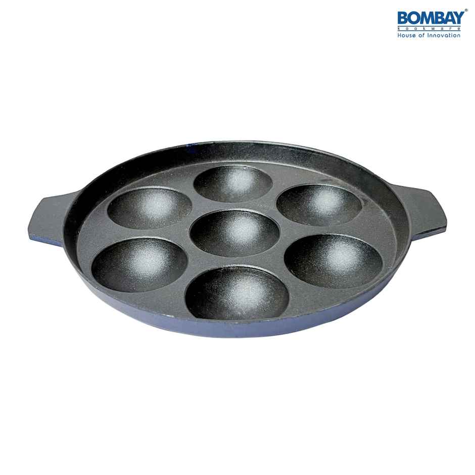 Non-Stick 7 Cavity Appam Maker with Stainless Steel Lid