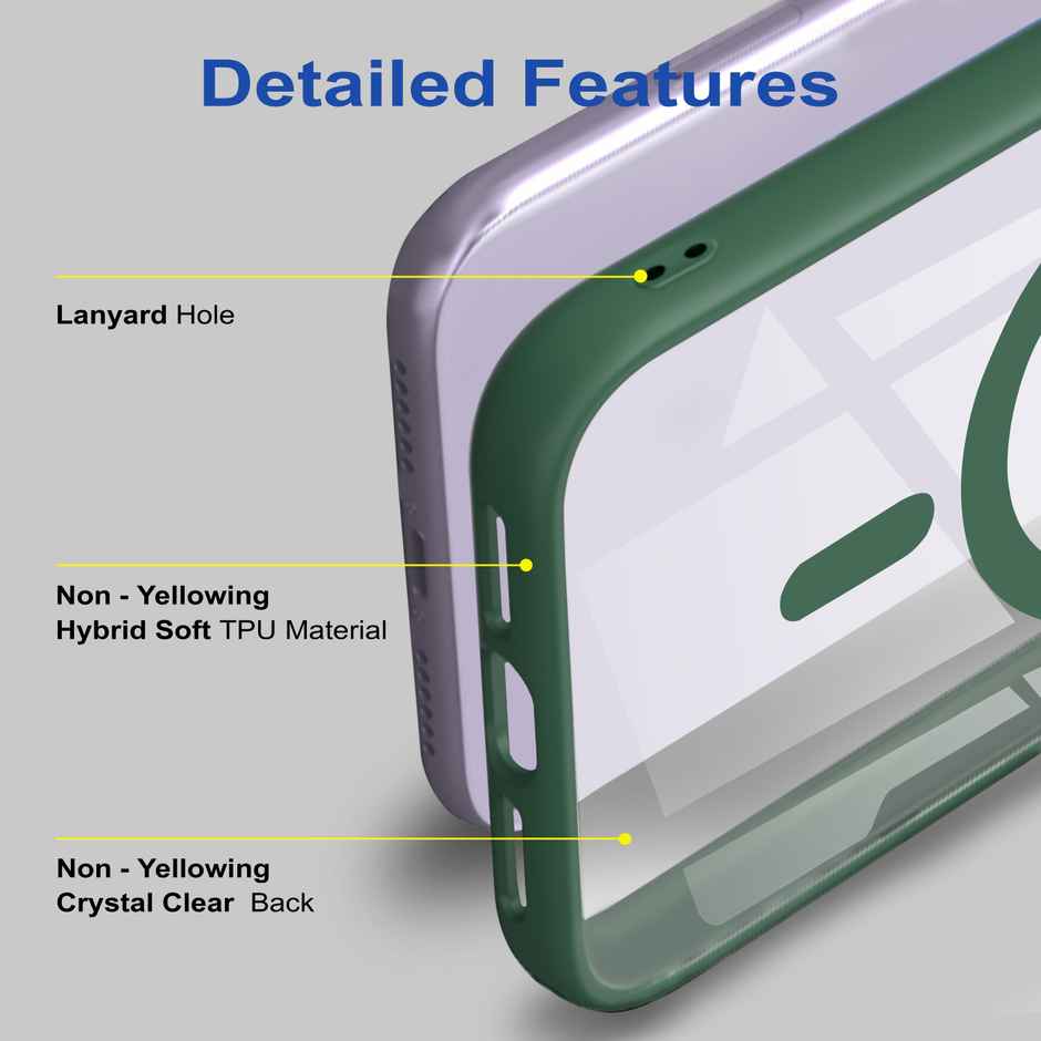 Zapcase Back Cover for Samsung Galaxy S23 FE | MagSafe-Green