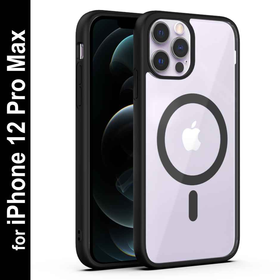 Zapcase Back Cover for Apple iPhone 12 Pro Max | MagSafe-Black