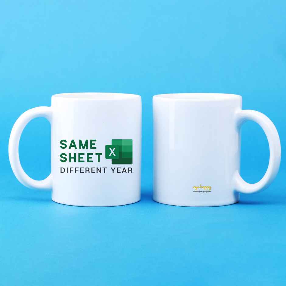 Funny Excel Sheet Mug - Hilarious Office Gag Gift for Coworkers and Bosses