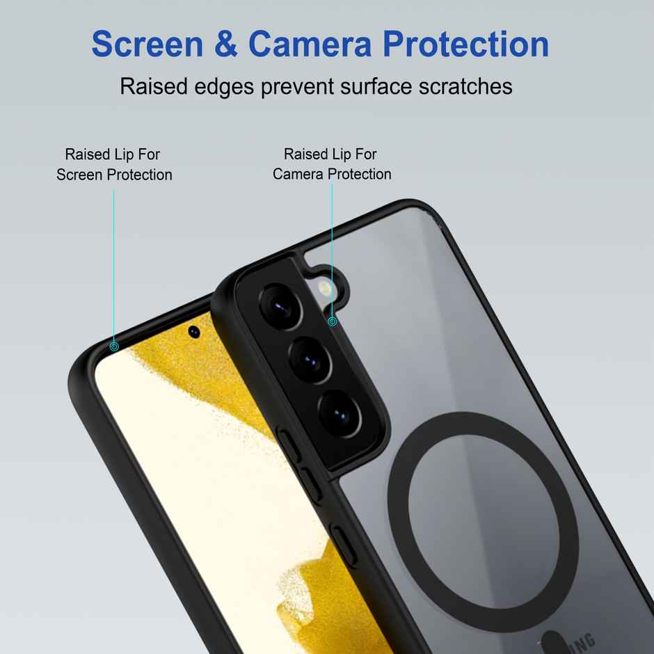 Zapcase Back Cover for Samsung Galaxy S22 Plus 5G | MagSafe-Black