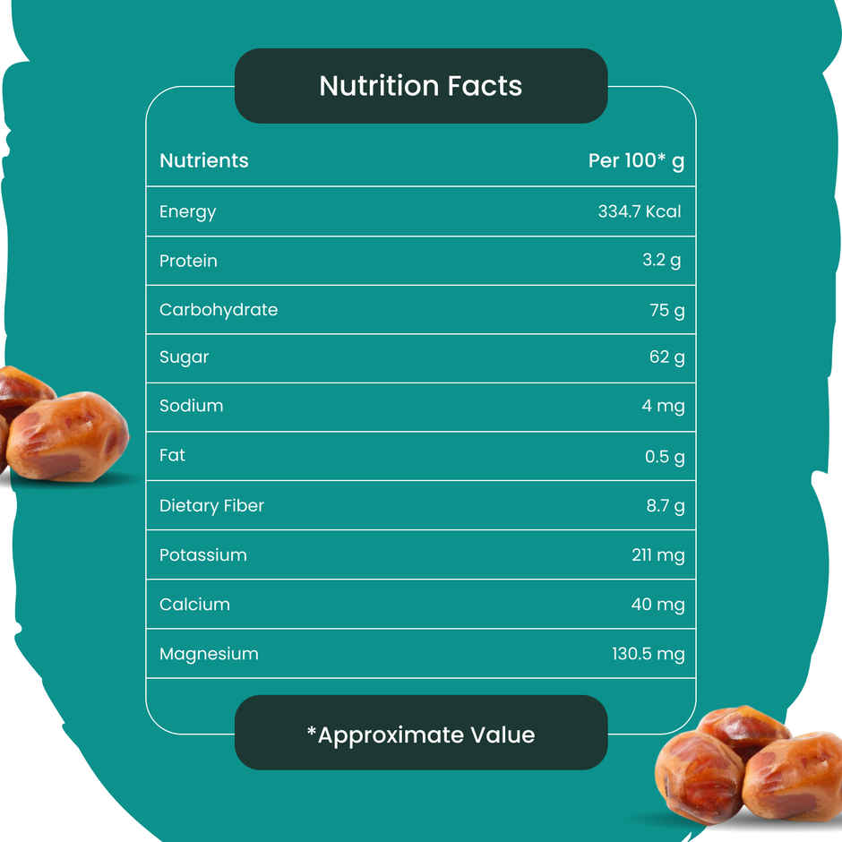 NutroVally Premium Zahidi Dates Naturally Sweet and Fresh