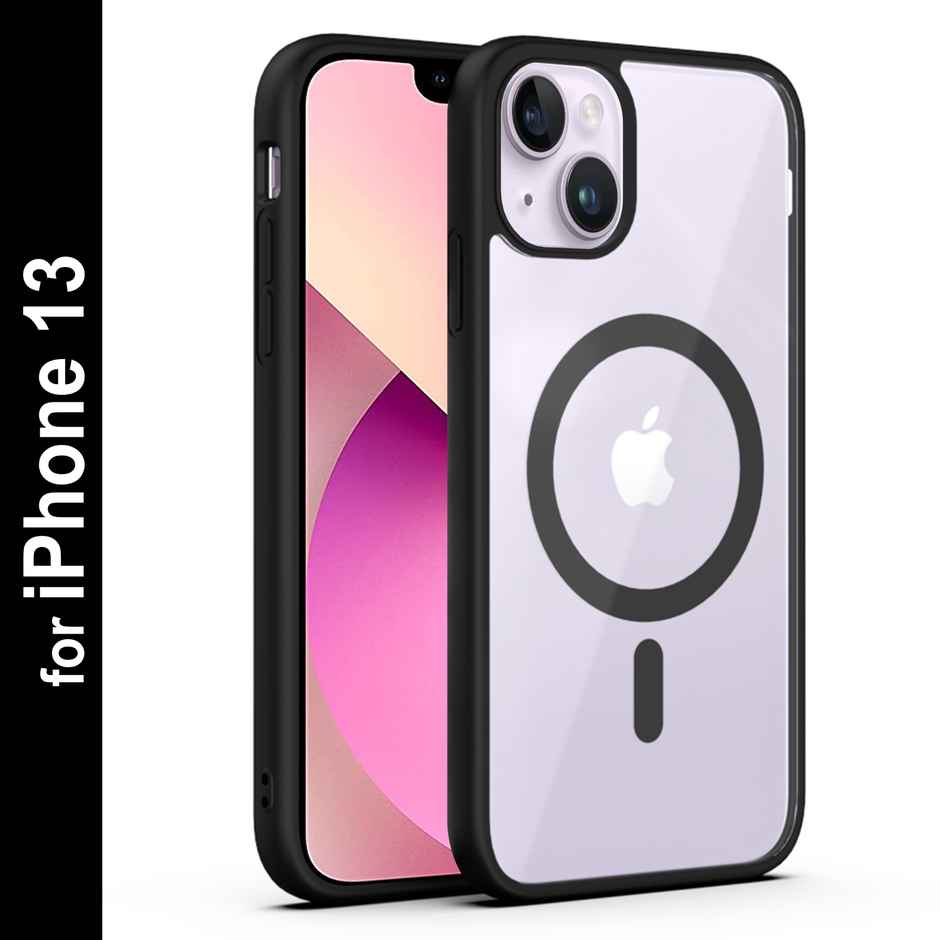 Zapcase Back Cover For Apple Iphone 13 (MagSafe-Black)