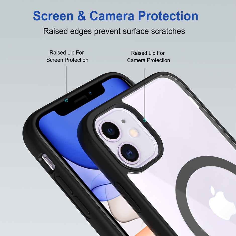 Zapcase Back Cover For Apple Iphone 11 (MagSafe-Black)