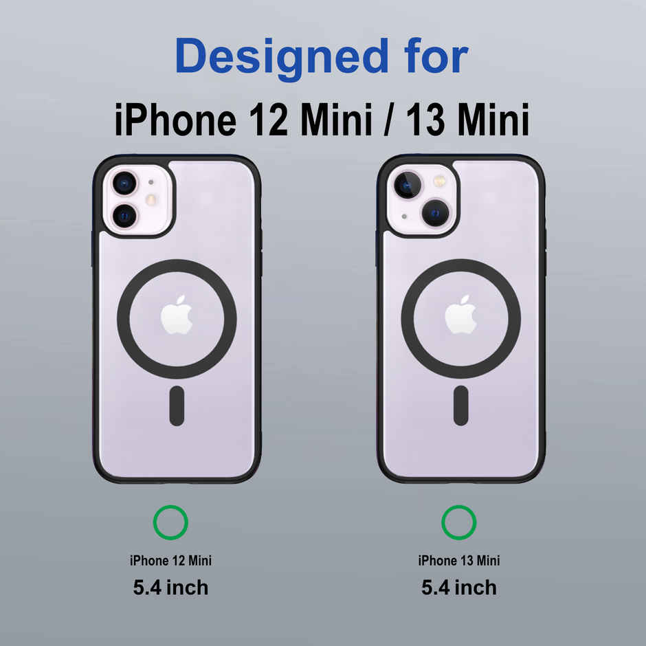 Zapcase Back Cover for Apple iPhone 12 Mini | MagSafe-Black