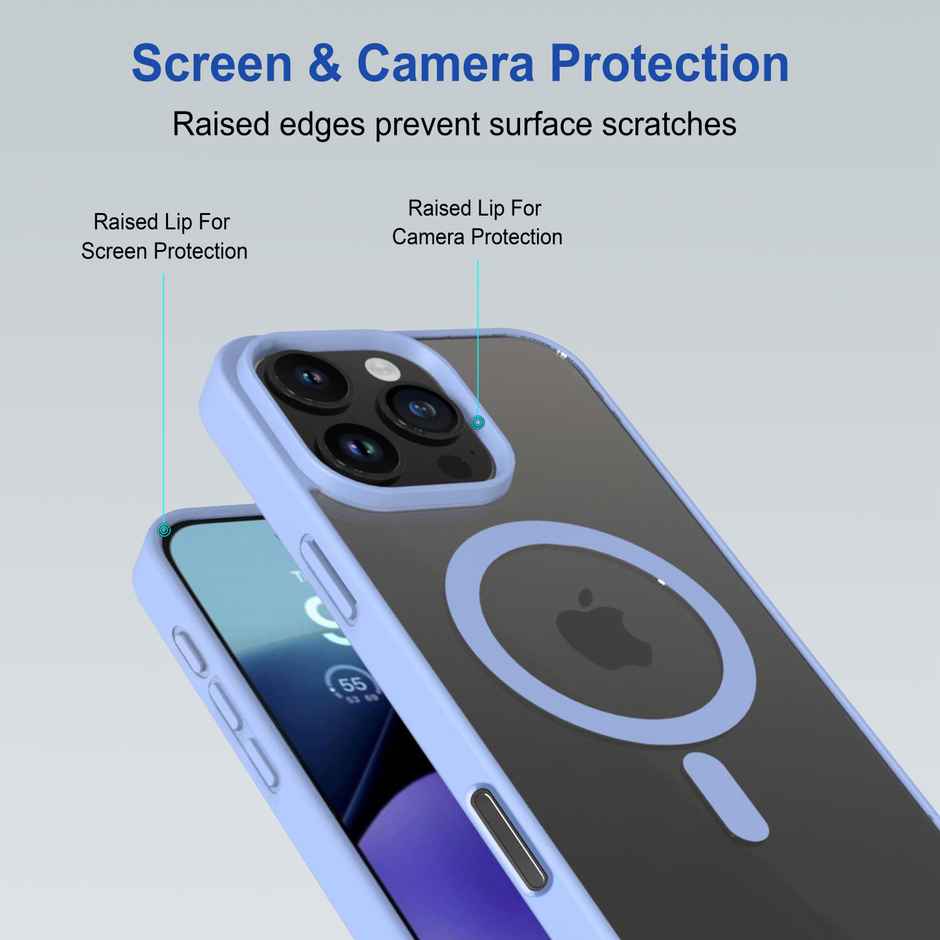 Zapcase Back Cover For Apple Iphone 16 Pro (MagSafe-Sierrablue)