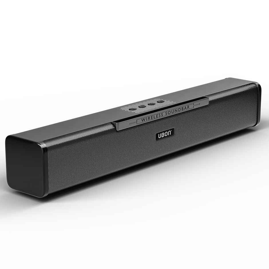 UBON SP-80 16W Bluetooth Soundbar with 10hr Playtime, 2000 mAh Battery, BT V5.3, Type C (Black)