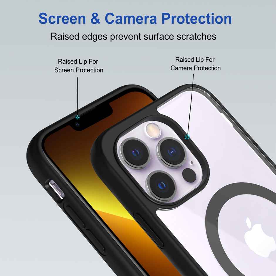 Zapcase Back Cover For Apple Iphone 13 Pro (MagSafe-Black)