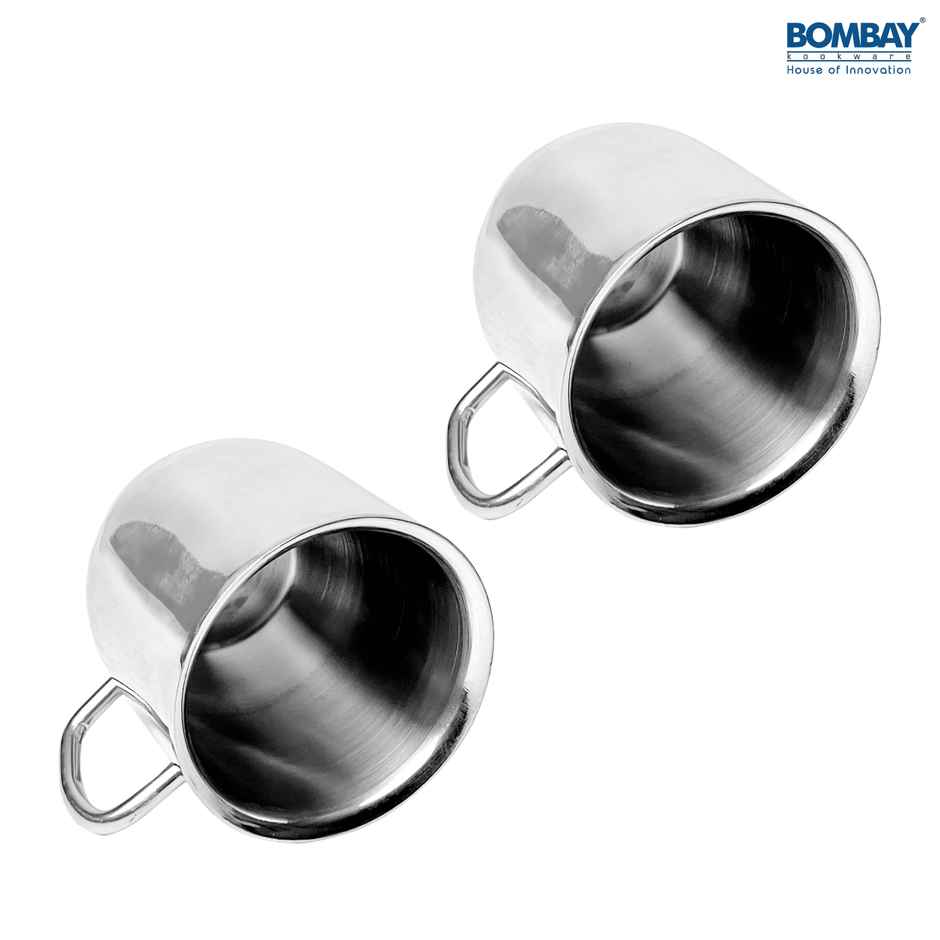 Bombay Kookware Stainless Steel Ccd Coffee Mug Pack Of 2