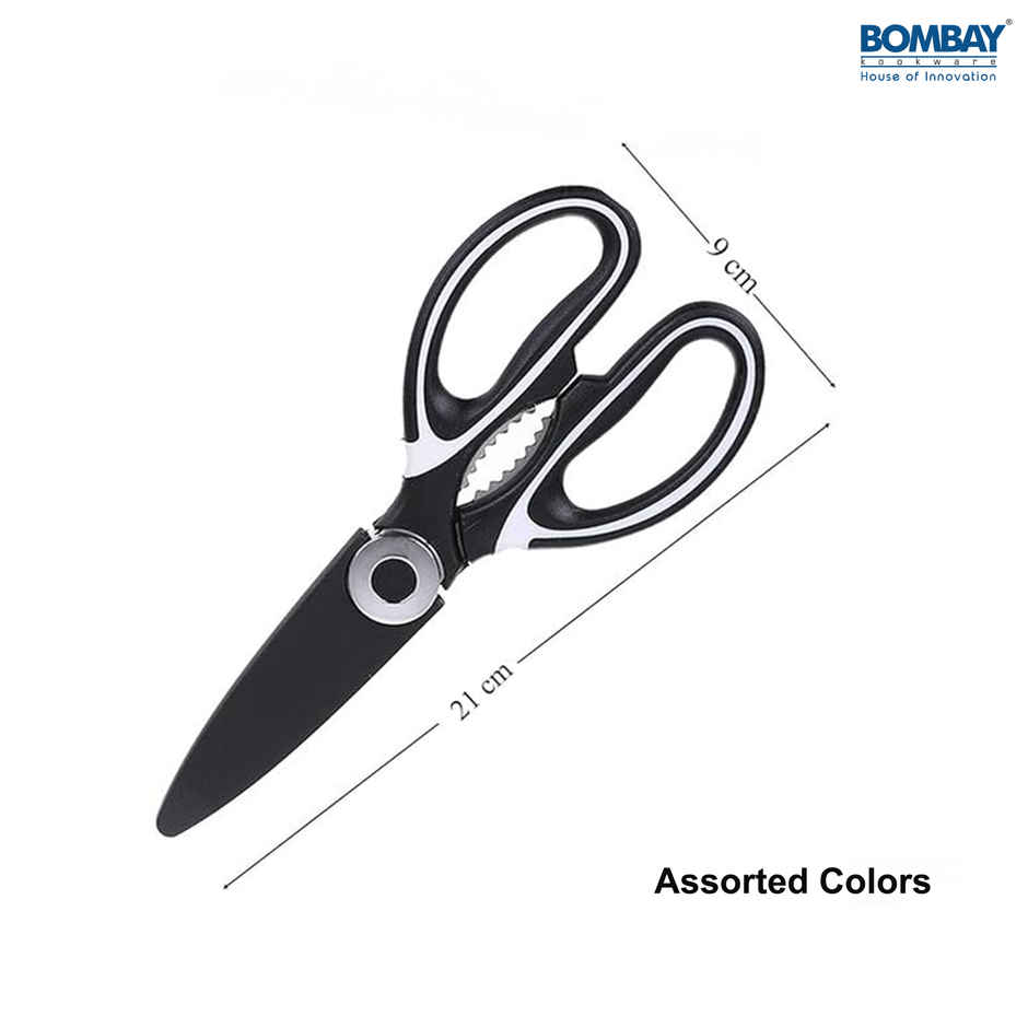 Kitchen Scissor for General Use | Stainless Steel Multi-Function Scissor | Assorted