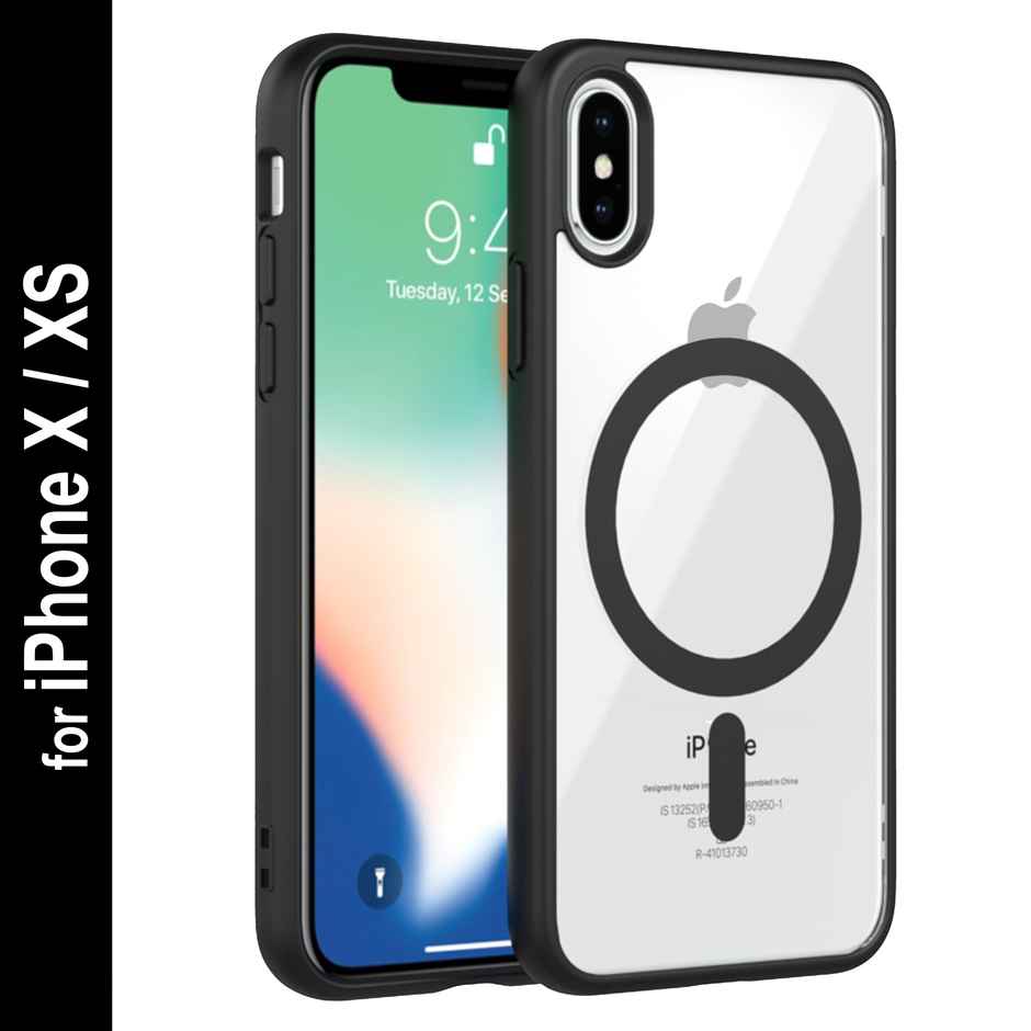 Zapcase Back Cover for Apple iPhonex| Apple iPhone XS | MagSafe-Black