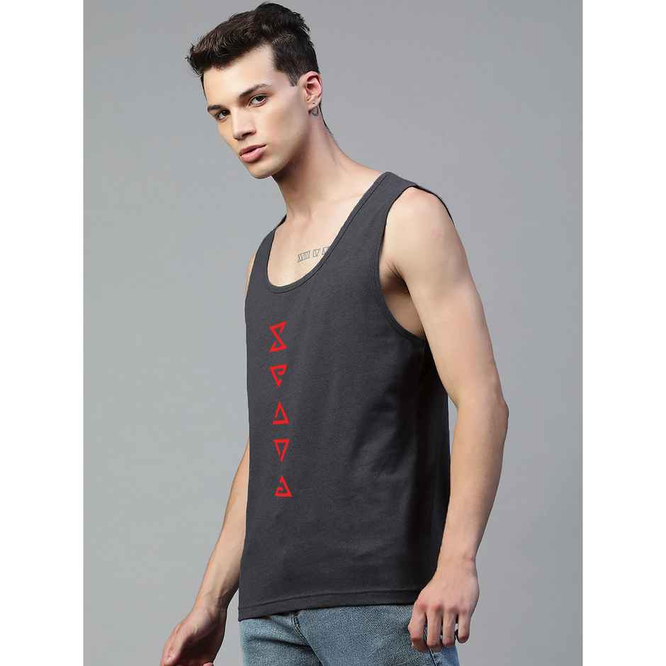 De Tees Men's Sleeveless T-shirt | Charcoal - XL