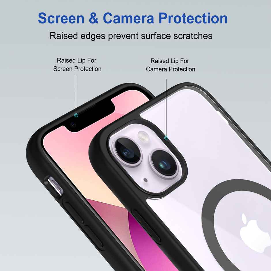 Zapcase Back Cover For Apple Iphone 13 (MagSafe-Black)