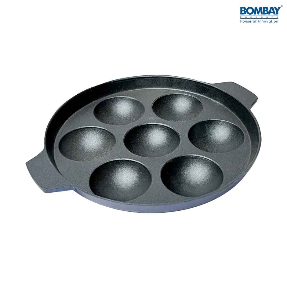 Non-Stick 7 Cavity Appam Maker with Stainless Steel Lid