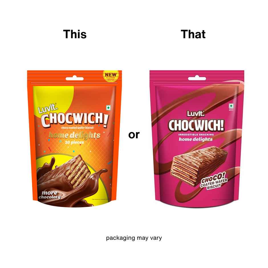 Luvit Chocwich Home Delights Chocolate Wafer Biscuits