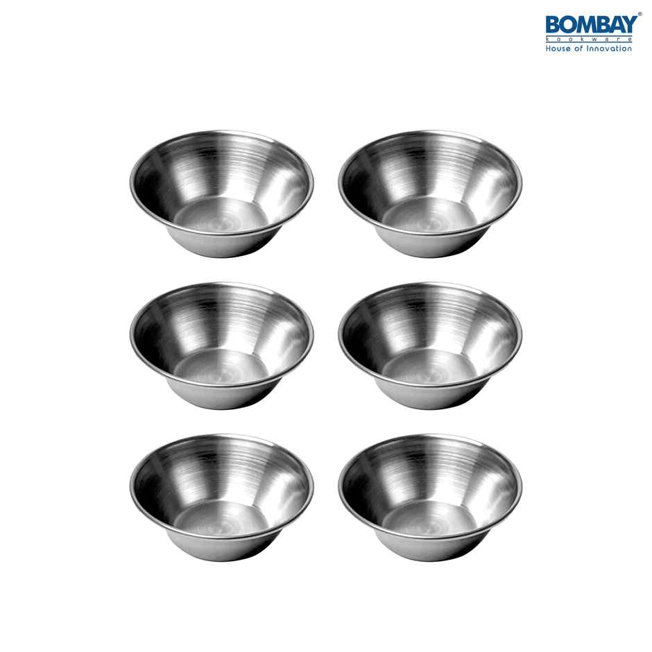 Bombay Kookware Stainless Steel Mini Chutney Bowl, Katori for Cream and Sauces