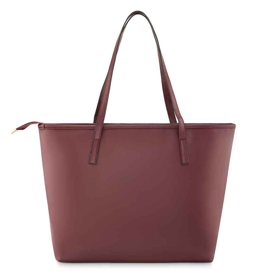 Fastrack Women's Textured Tote Bag | Burgundy