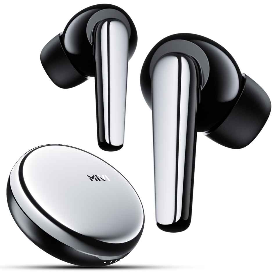 Mivi Superpods Dueto (Flagship Launch), Dual Drivers, 13Mm Woofer, 6Mm Tweeter Earbuds Bluetooth-Black