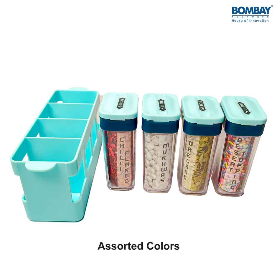 Bombay Kookware Spice and Masala Holder Set with Tray | Assorted