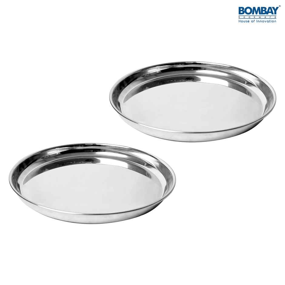 Stainless Steel Thali - Pack of 2