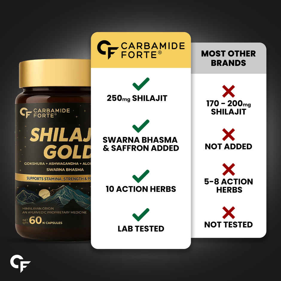 Carbamide Forte Shilajit Gold Capsules For Men