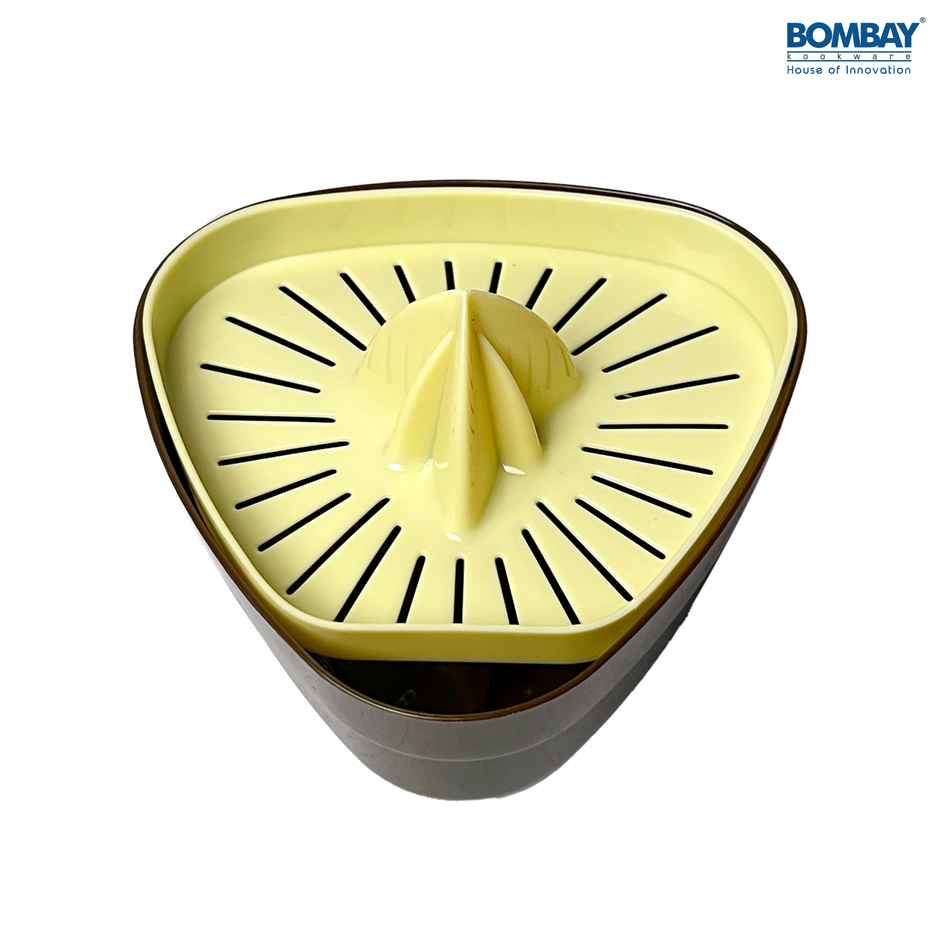 Hand Press Manual Plastic Juicer - Brown