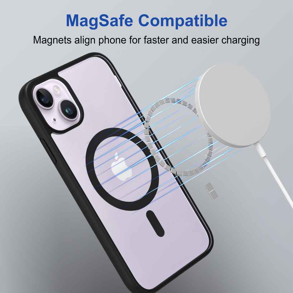 Zapcase Back Cover For Apple Iphone 14 (MagSafe-Black)