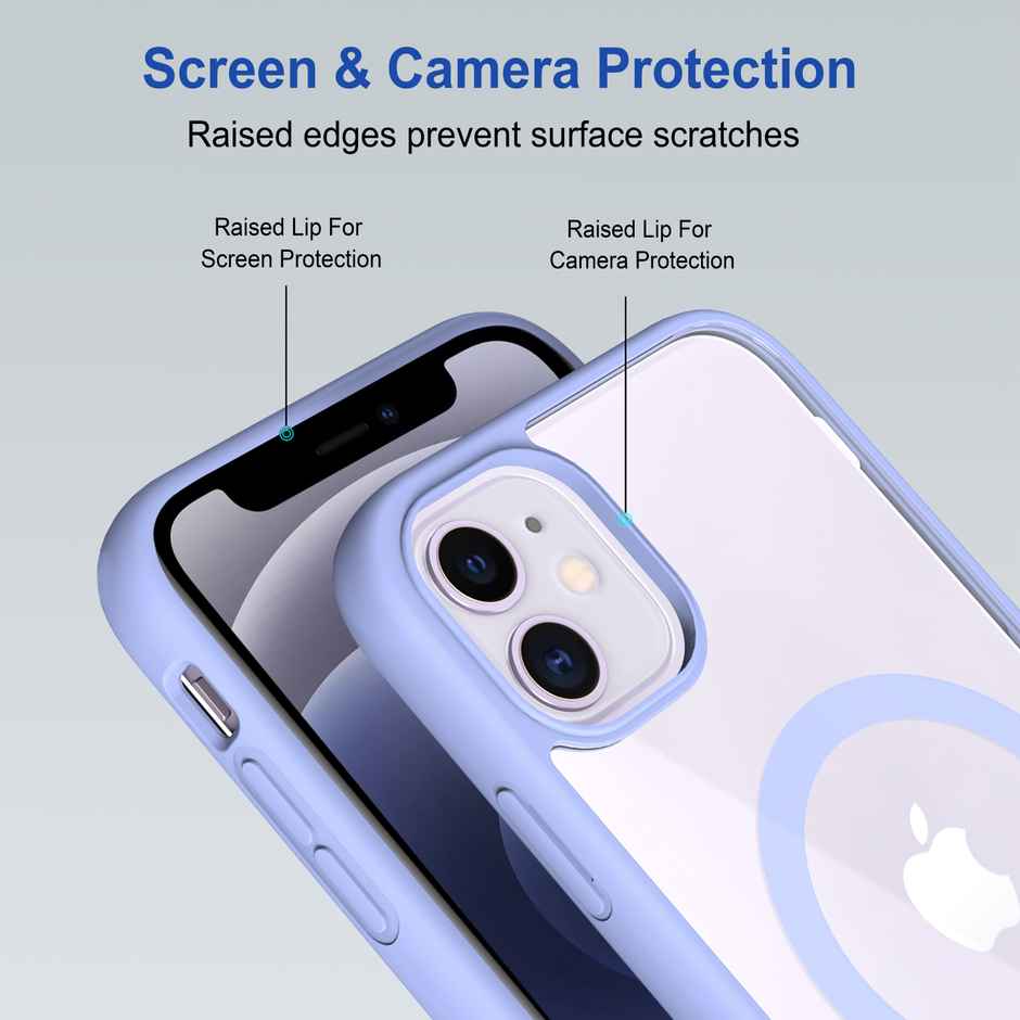 Zapcase Back Cover For Apple Iphone 12 (MagSafe-Sierrablue)