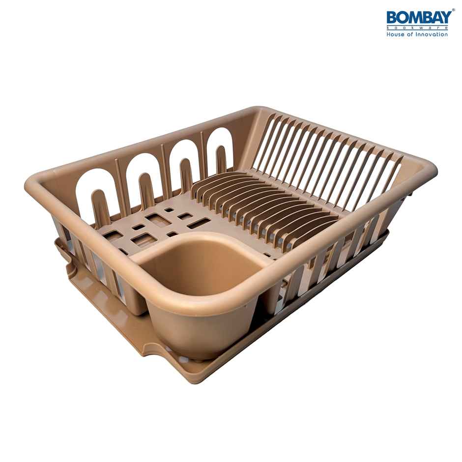 Bombay Kookware Utensils Basket Drainer & Dish Drainer Basket for Kitchen | Brown