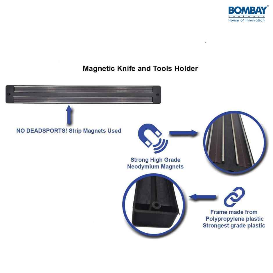 Wall Mount Magnetic Strip for Knife | Scissor | Kitchen Tools | Magnet Knife Holder | 33 Cm