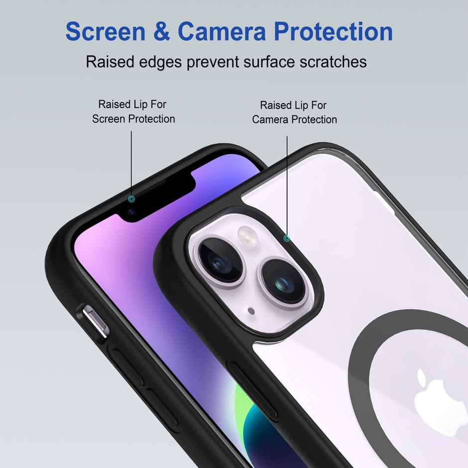 Zapcase Back Cover For Apple Iphone 14 Plus (MagSafe-Black)