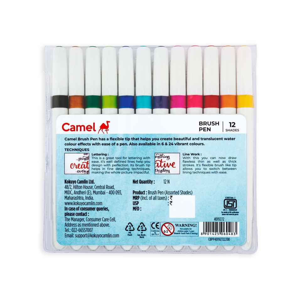 Camel Brush Pen 12 Shades