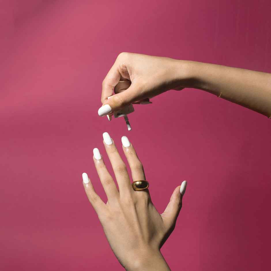 Gush Gel Glossy Finish Nail Polish | Frosted Vanilla | Long Lasting Lacquer | Soft Nude Beige