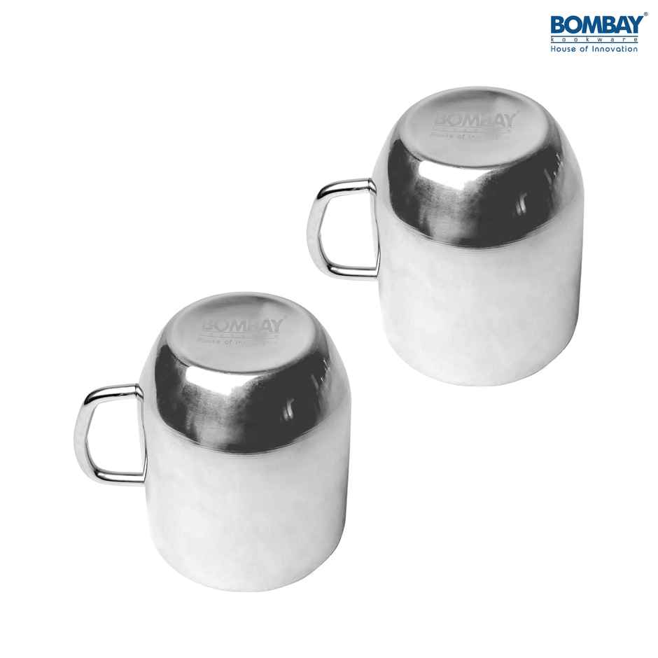 Bombay Kookware Stainless Steel Ccd Coffee Mug Pack Of 2