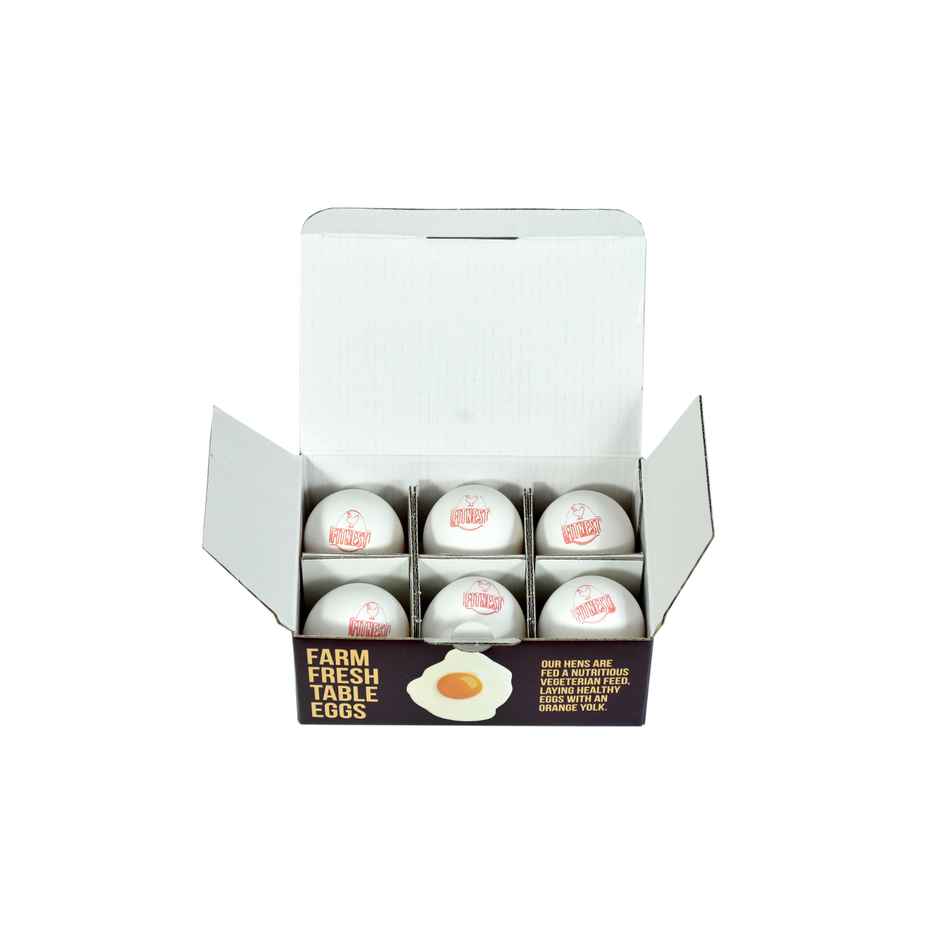 Fitnest Classic White Eggs - Pack Of 6