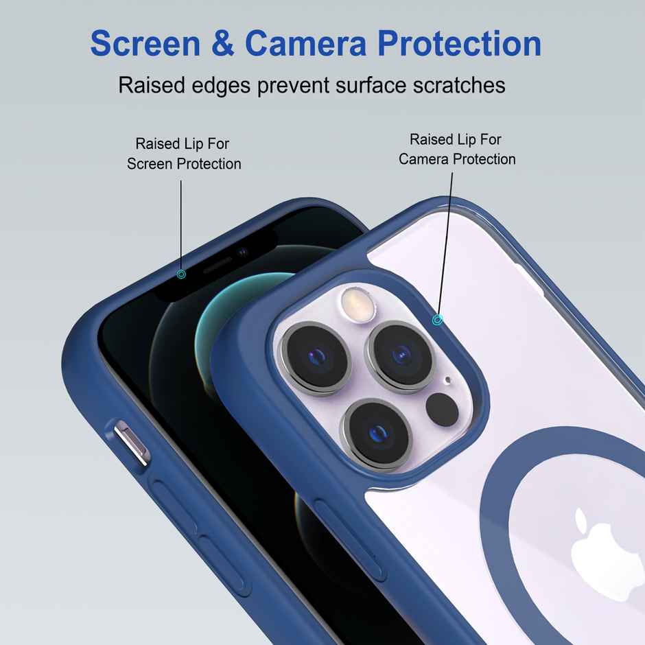 Zapcase Back Cover for Apple iPhone 12 Pro Max | MagSafe-Blue