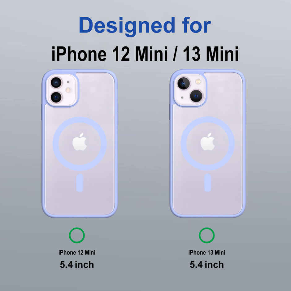 Zapcase Back Cover for Apple iPhone 12 Mini | Apple iPhone 13 Mini | MagSafe-Sierrablue