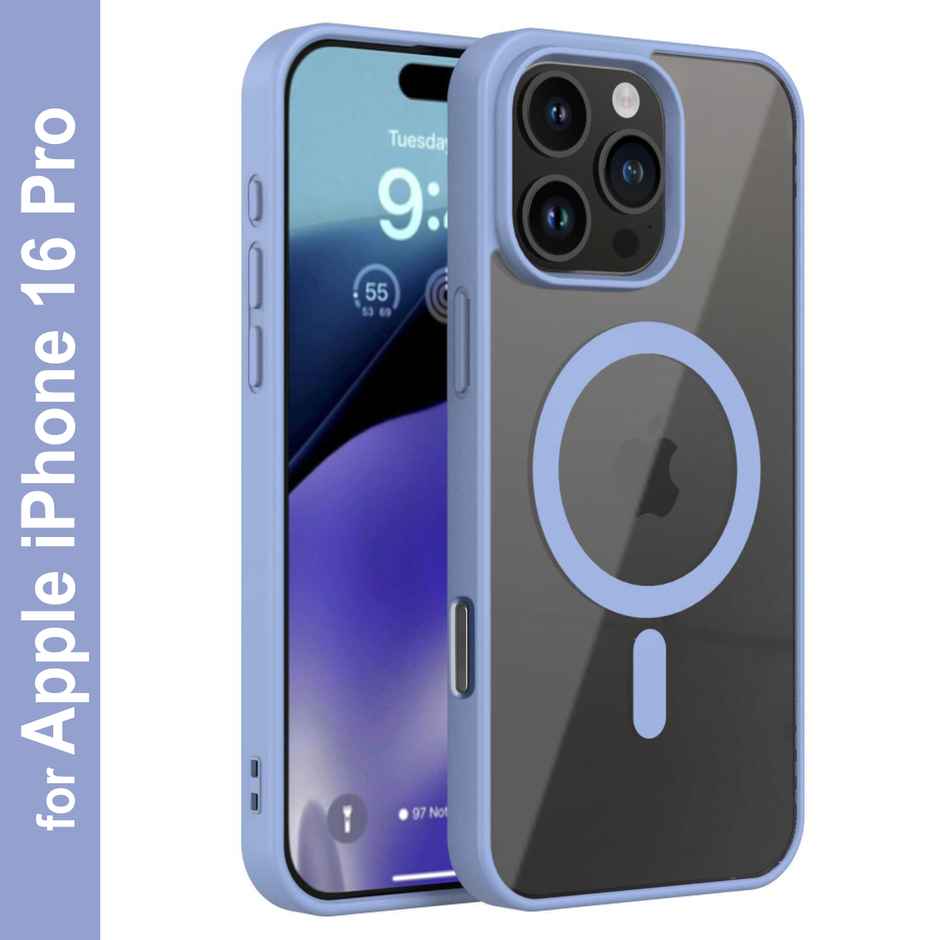 Zapcase Back Cover For Apple Iphone 16 Pro (MagSafe-Sierrablue)