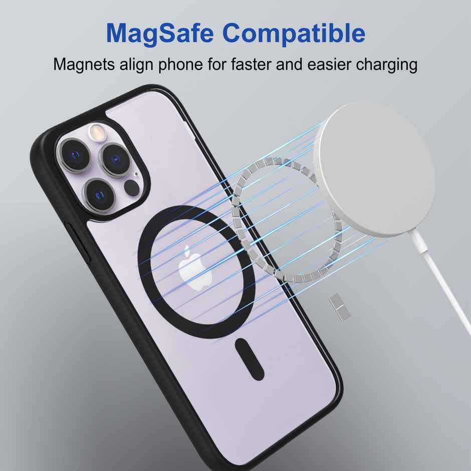 Zapcase Back Cover For Apple Iphone 13 Pro (MagSafe-Black)