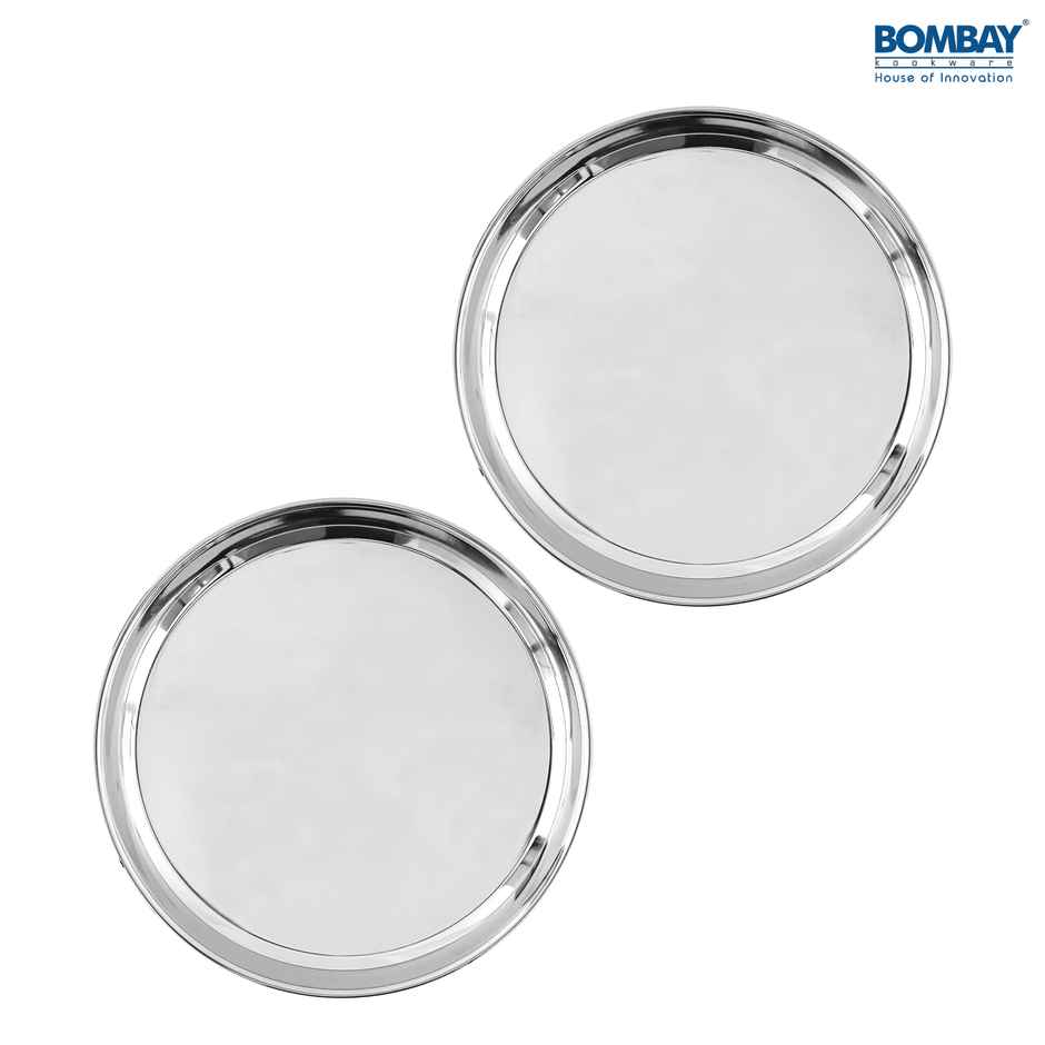 Stainless Steel Thali - Pack of 2