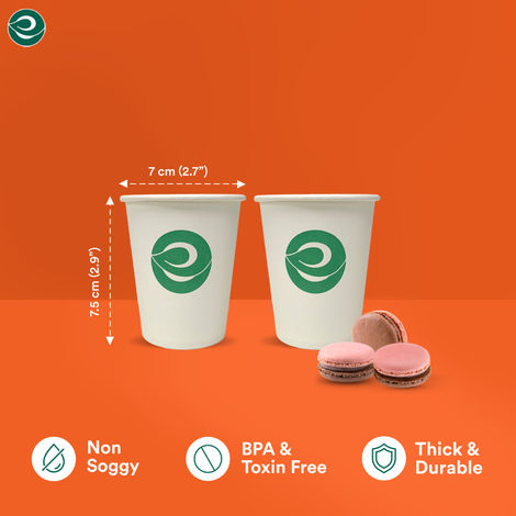 ECO SOUL 250 ml | 25 Count | Disposable Cup/Glass