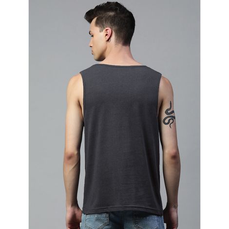 De Tees Men's Sleeveless T-shirt | Charcoal - XL