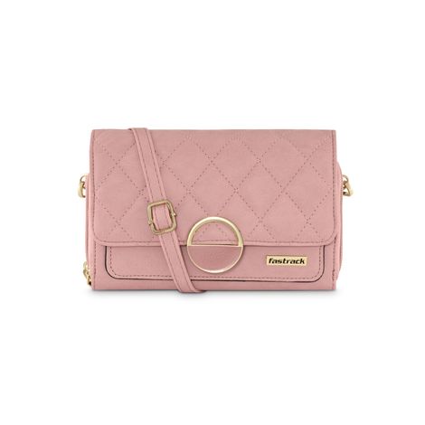 Fastrack Women's Quilted Envelope Clutch | Pink