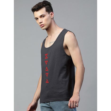 De Tees Men's Sleeveless T-shirt | Charcoal - XL