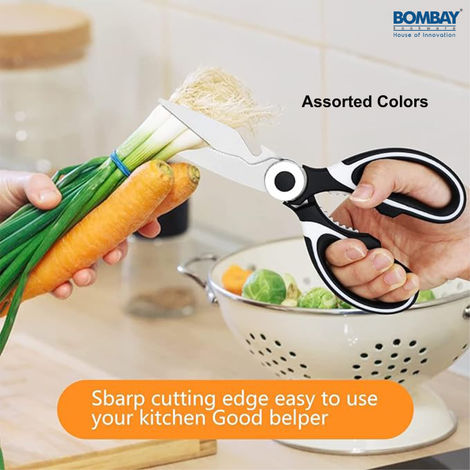 Kitchen Scissor for General Use | Stainless Steel Multi-Function Scissor | Assorted