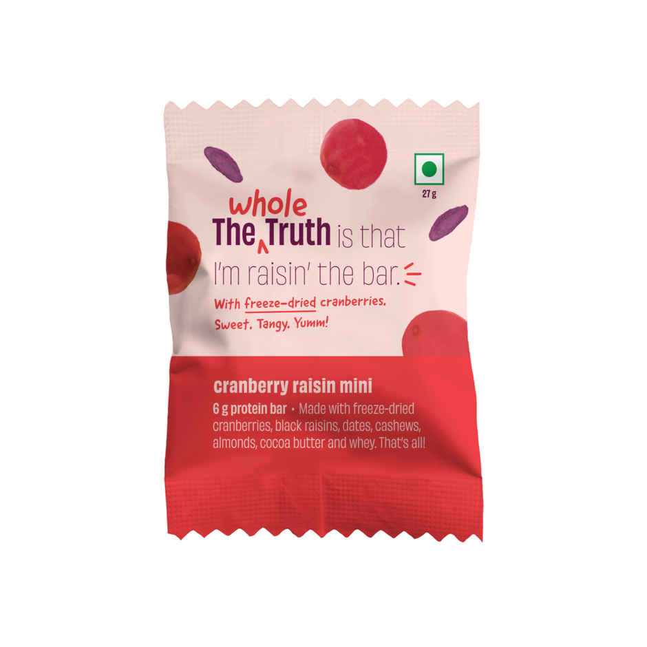 The Whole Truth Cranberry Raisin Mini Protein Bar Combo  