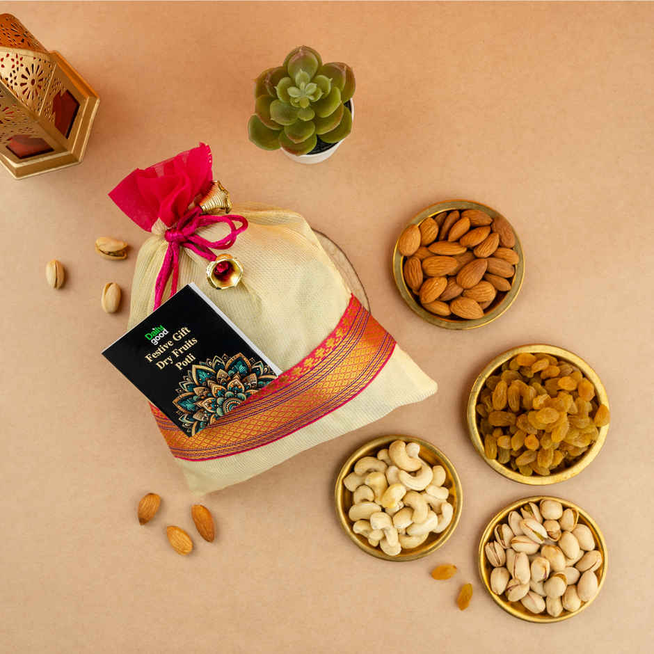 Daily Good Festive Dry Fruit Gift Pack Potli