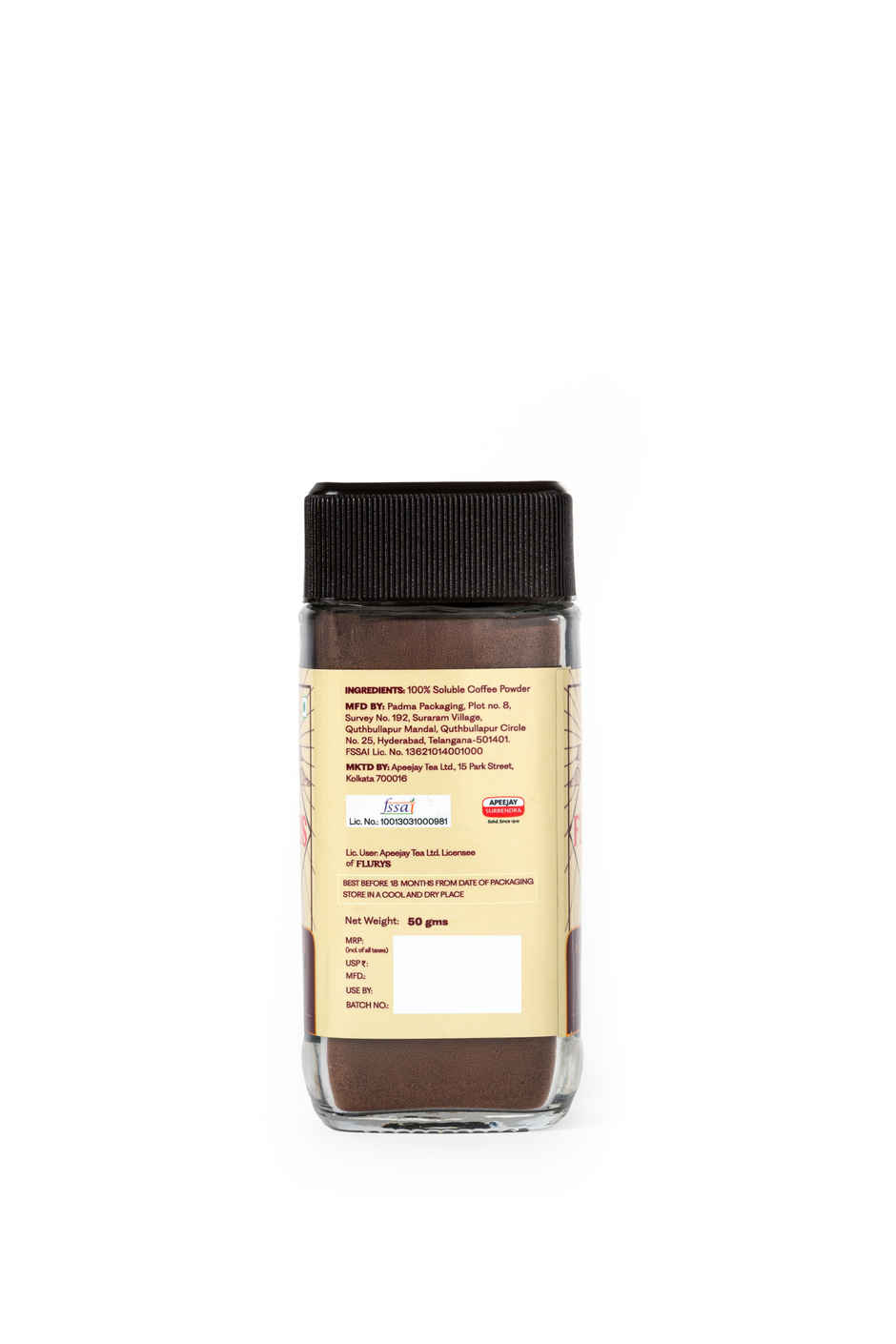 Flurys Classic Coffee Instant Coffee