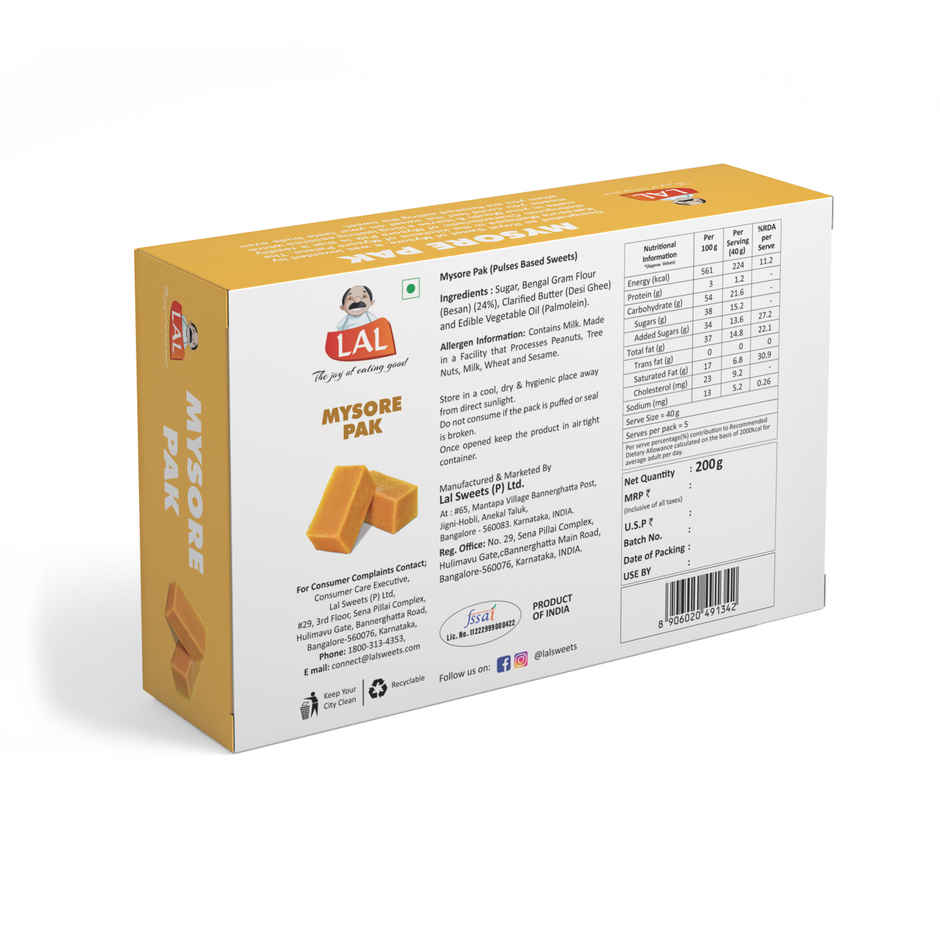 Lal Mysore Pak | Sweet & Delicious