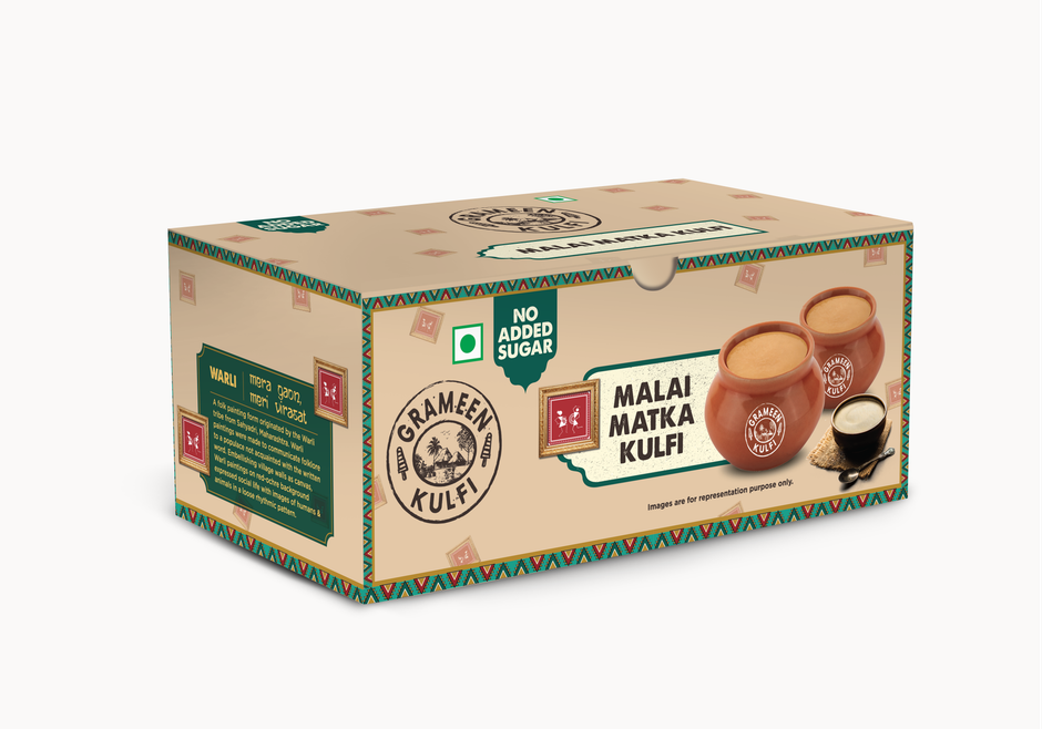 Grameen No Added Sugar Desi Malai Kulfi Matka Ice Cream Cup